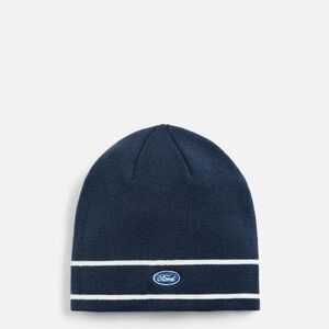 Ford Dark Blue Knit Hat with White Stripes